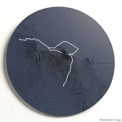 Northern Circuit Route - Mount Kilimanjaro 3D Map