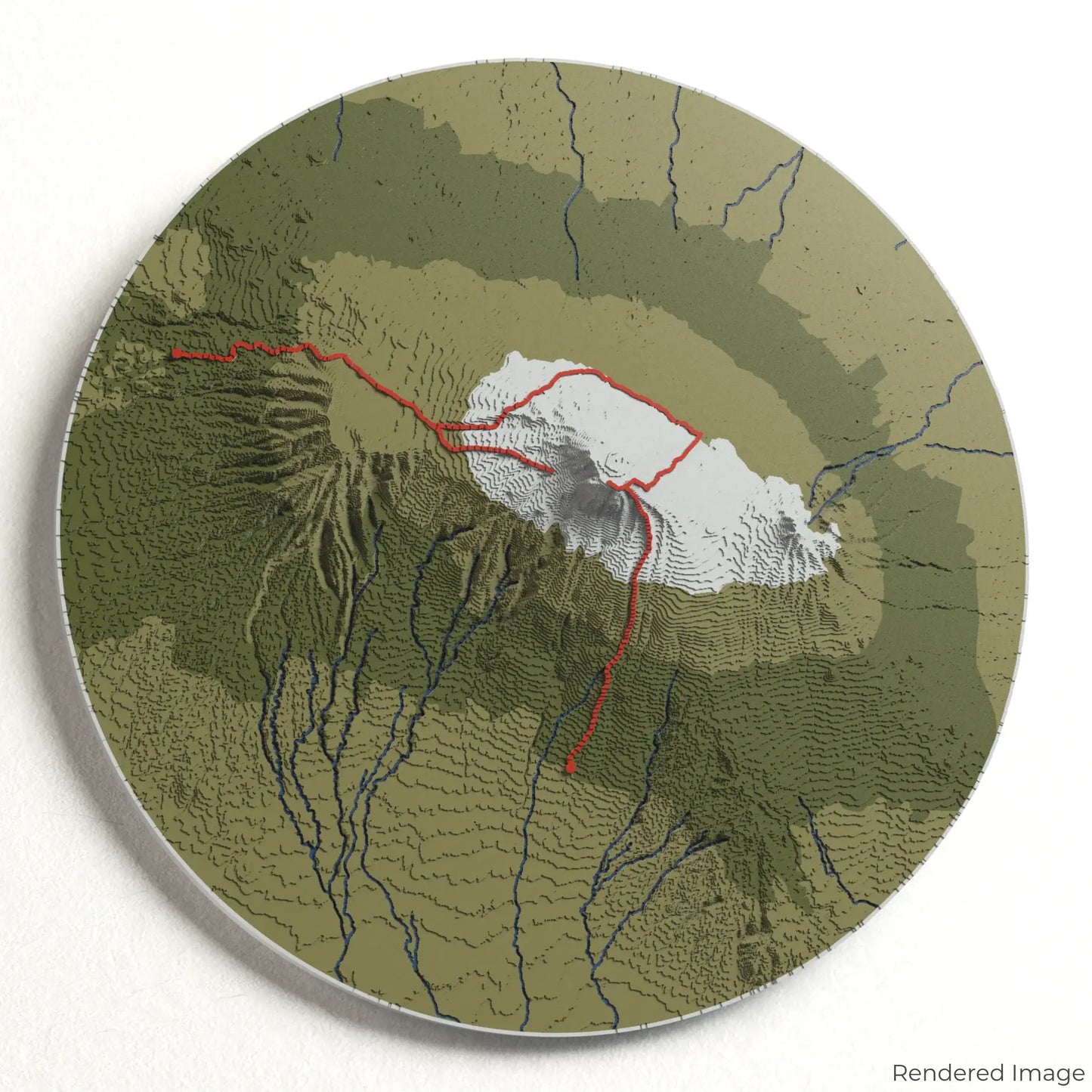 Northern Circuit Route - Mount Kilimanjaro 3D Map