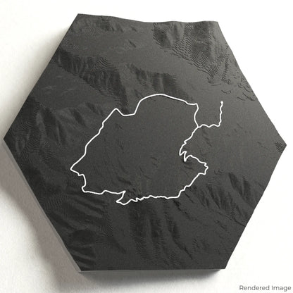 Carte 3D de la boucle de Old Rag Mountain