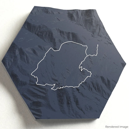Carte 3D de la boucle de Old Rag Mountain