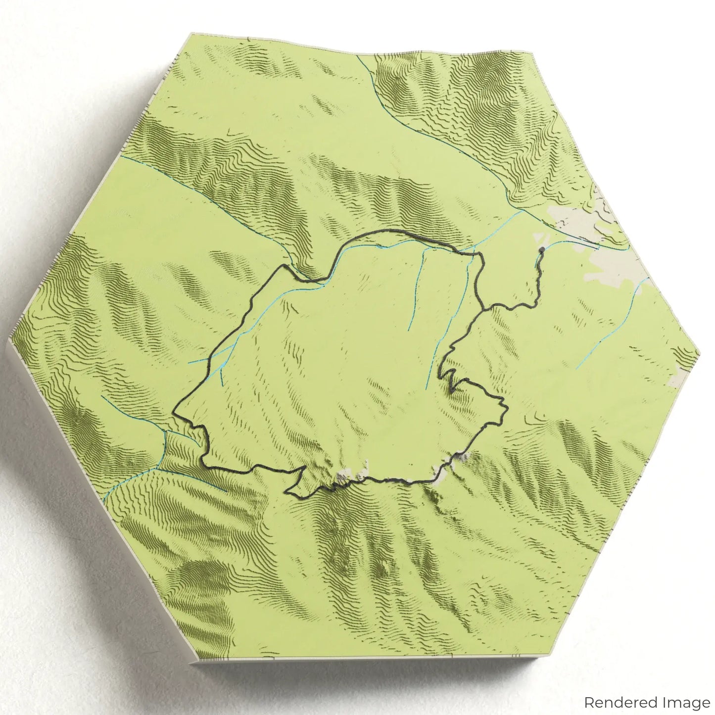 Carte 3D de la boucle de Old Rag Mountain