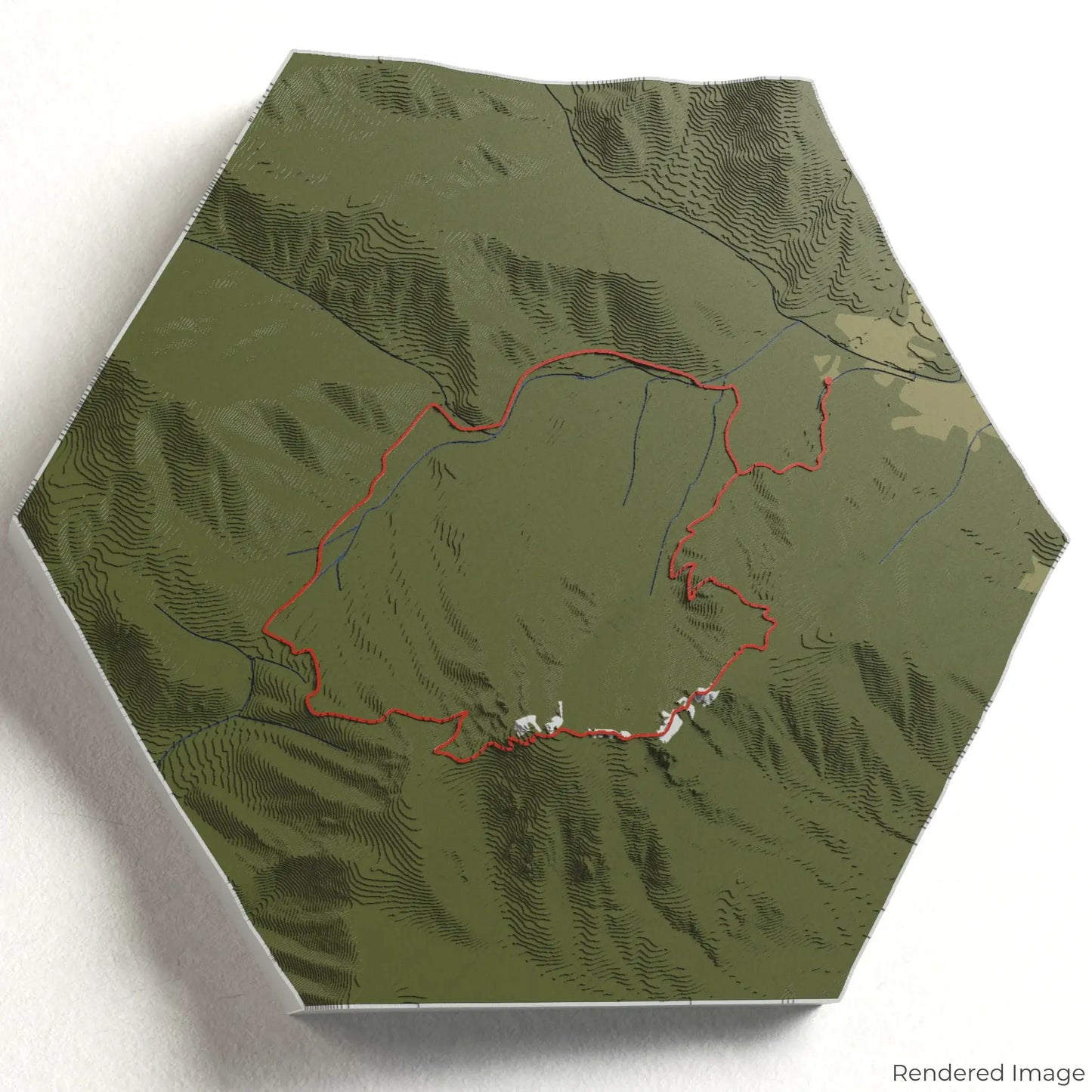 Carte 3D de la boucle de Old Rag Mountain
