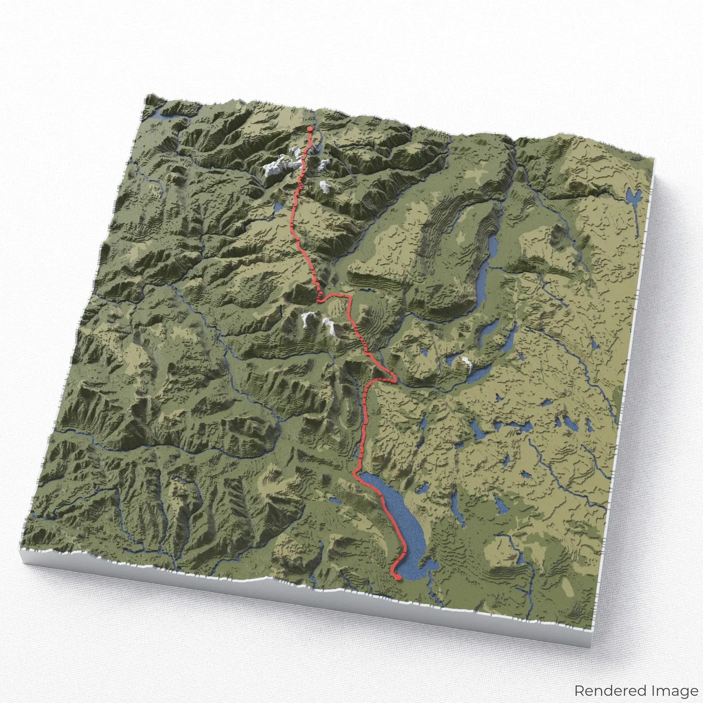 Overland Track 3D Map