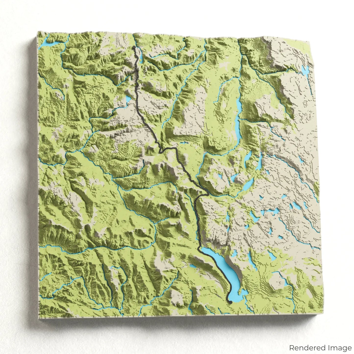 Overland Track 3D Map
