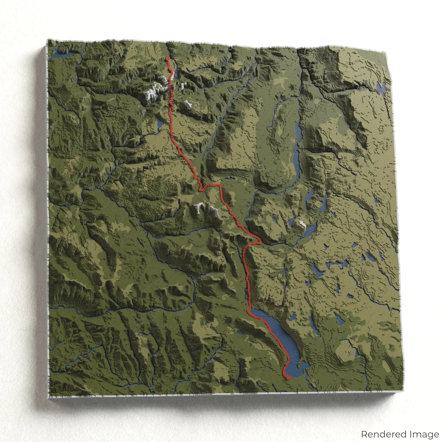 Overland Track 3D Map