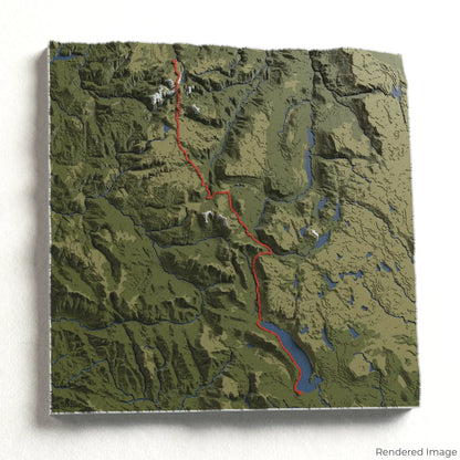Overland Track 3D Map