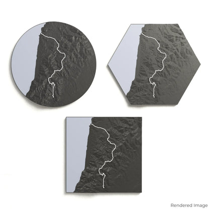 Paparoa Track 3D-Karte