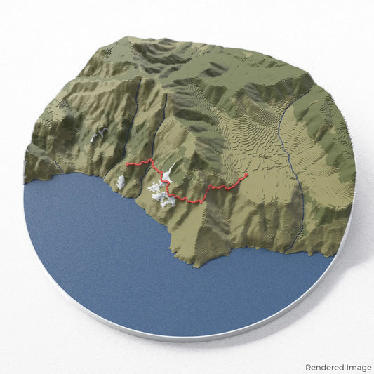 Path of the Gods 3D Map