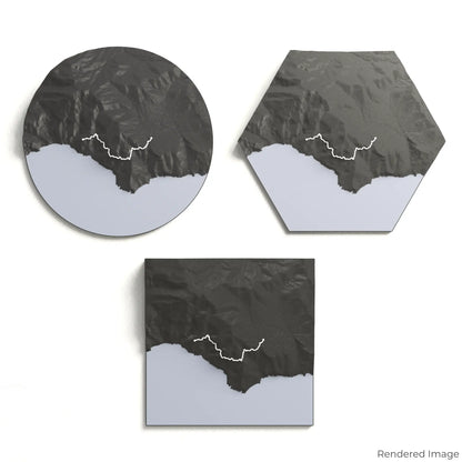 Carte 3D du Chemin des Dieux