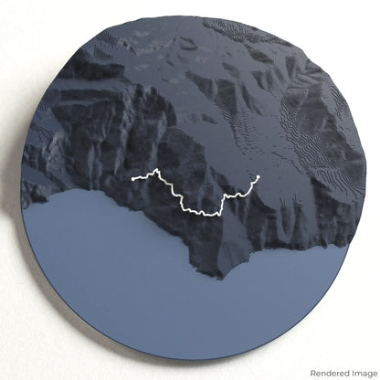 Carte 3D du Chemin des Dieux