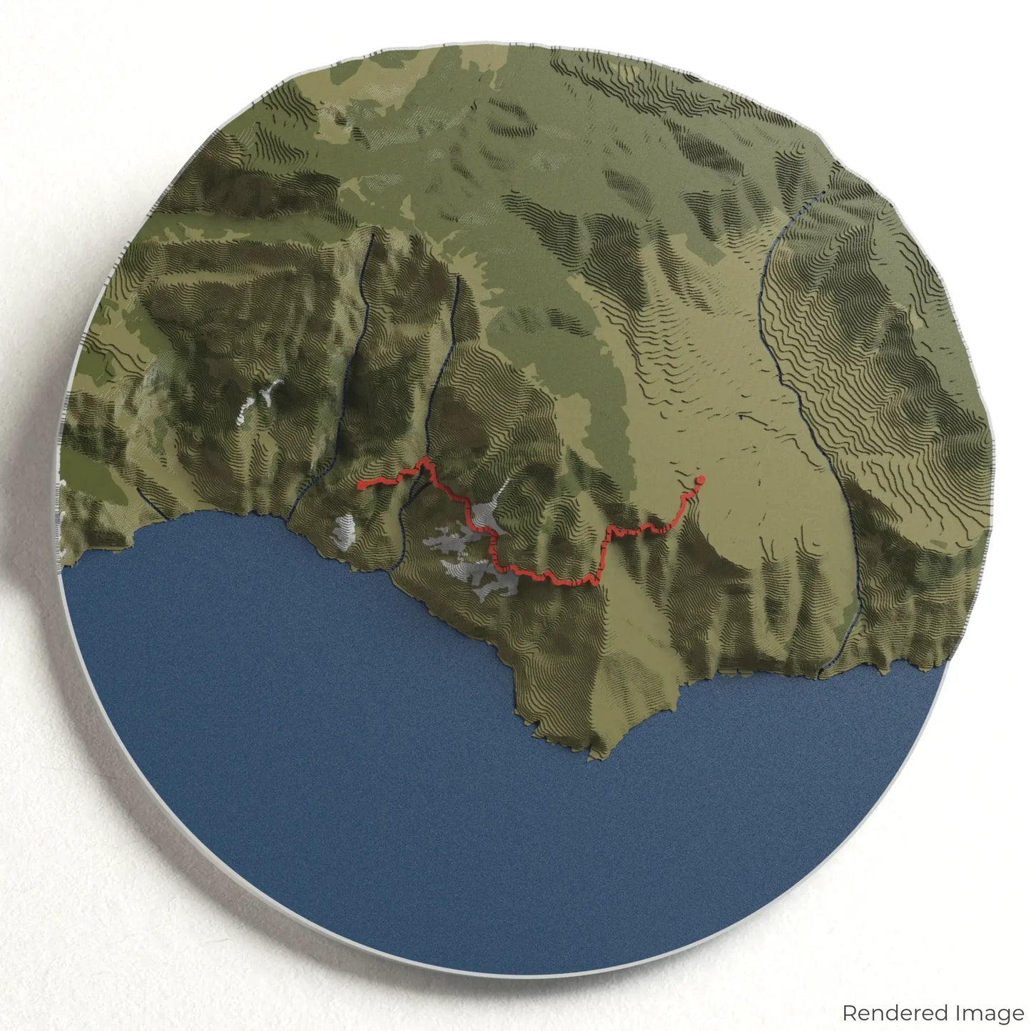 Carte 3D du Chemin des Dieux