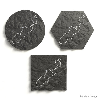3D-Karte „Gipfel des Balkans“