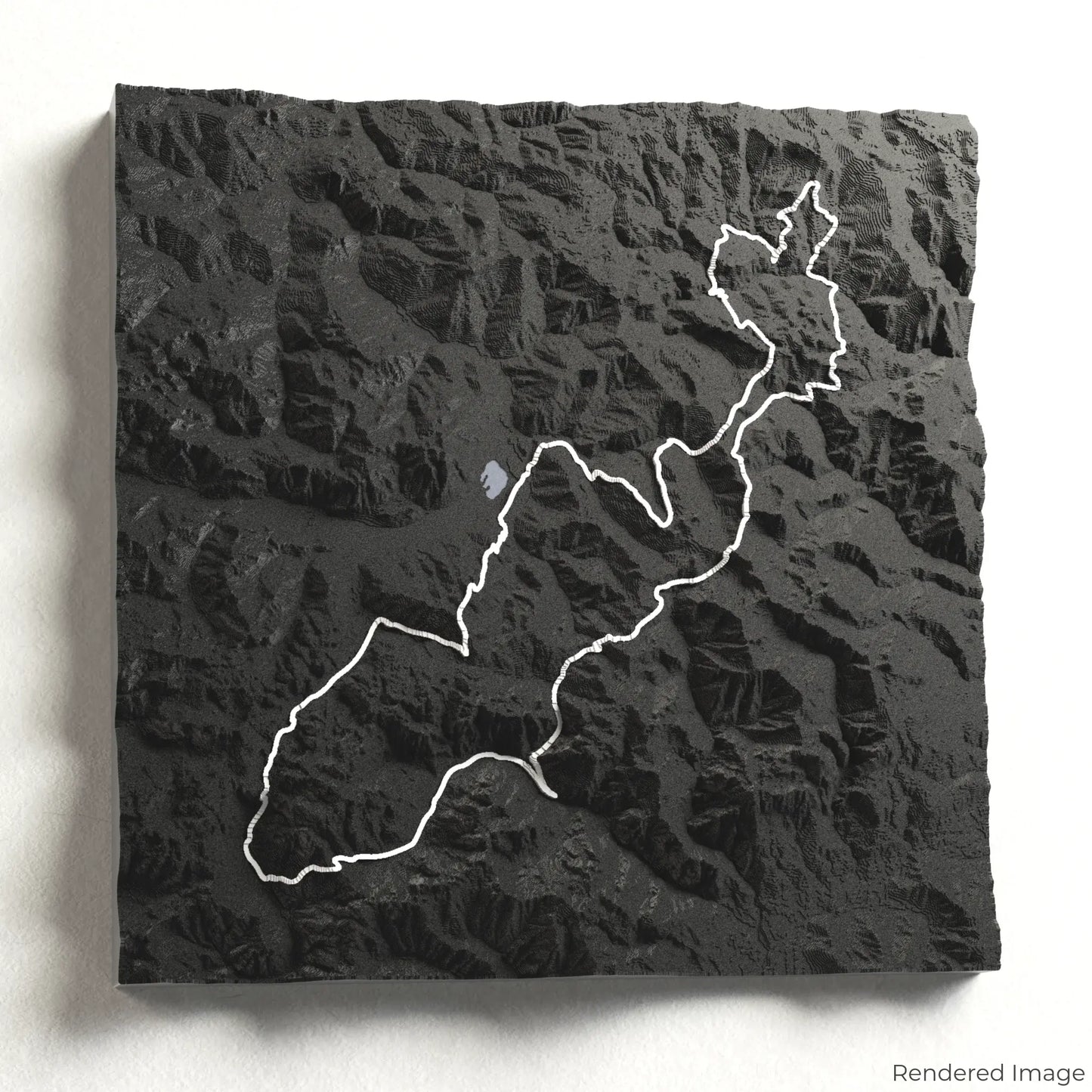 3D-Karte „Gipfel des Balkans“