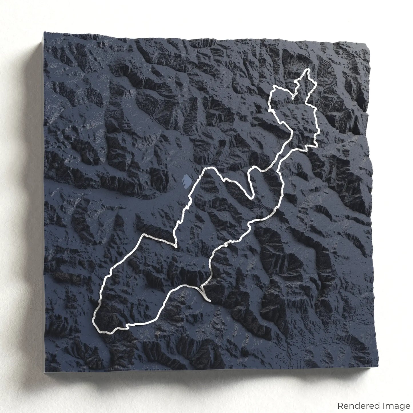 3D-Karte „Gipfel des Balkans“