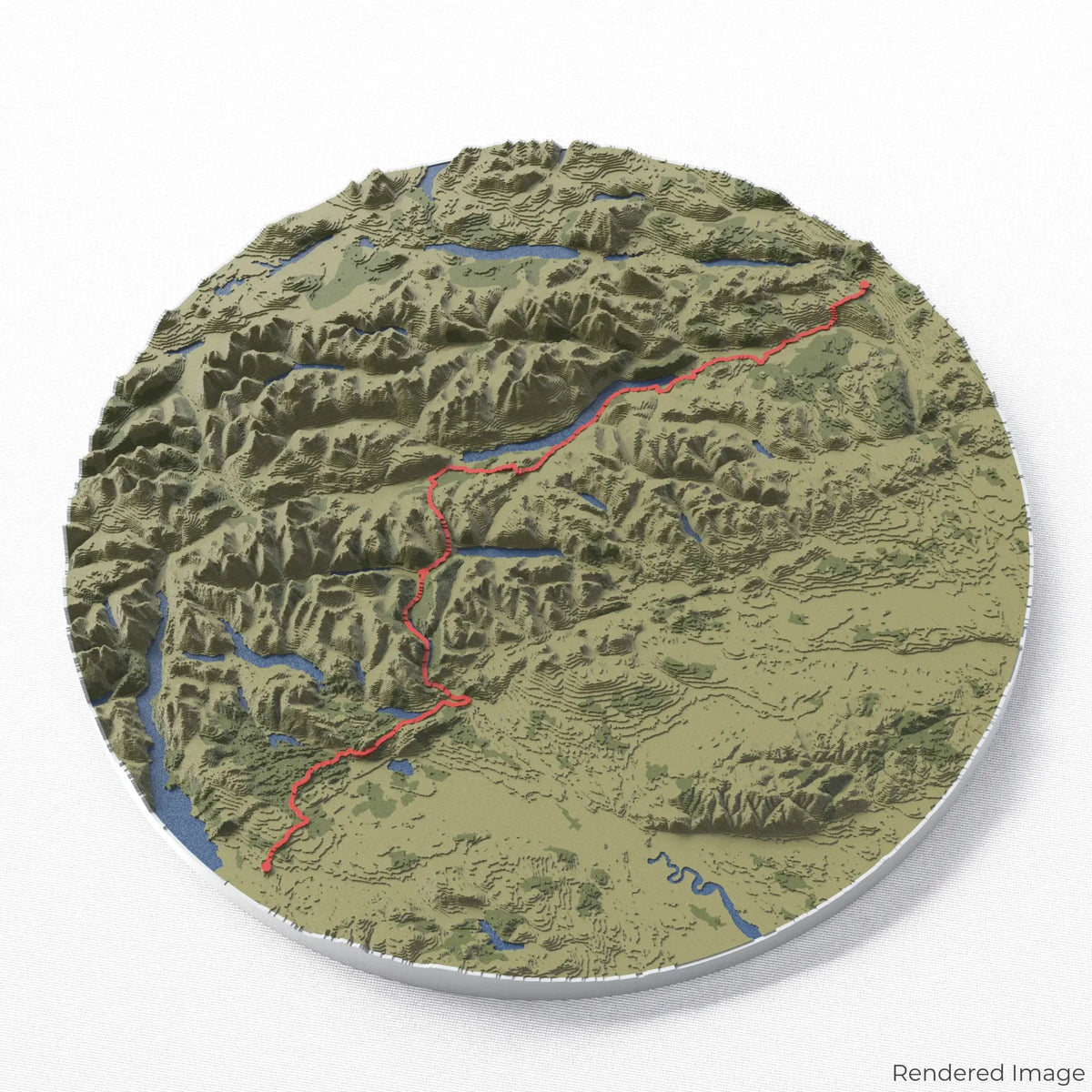 Rob Roy Country Map.pdf Rob Roy Way 3D Map Wall Art – Mapped3D