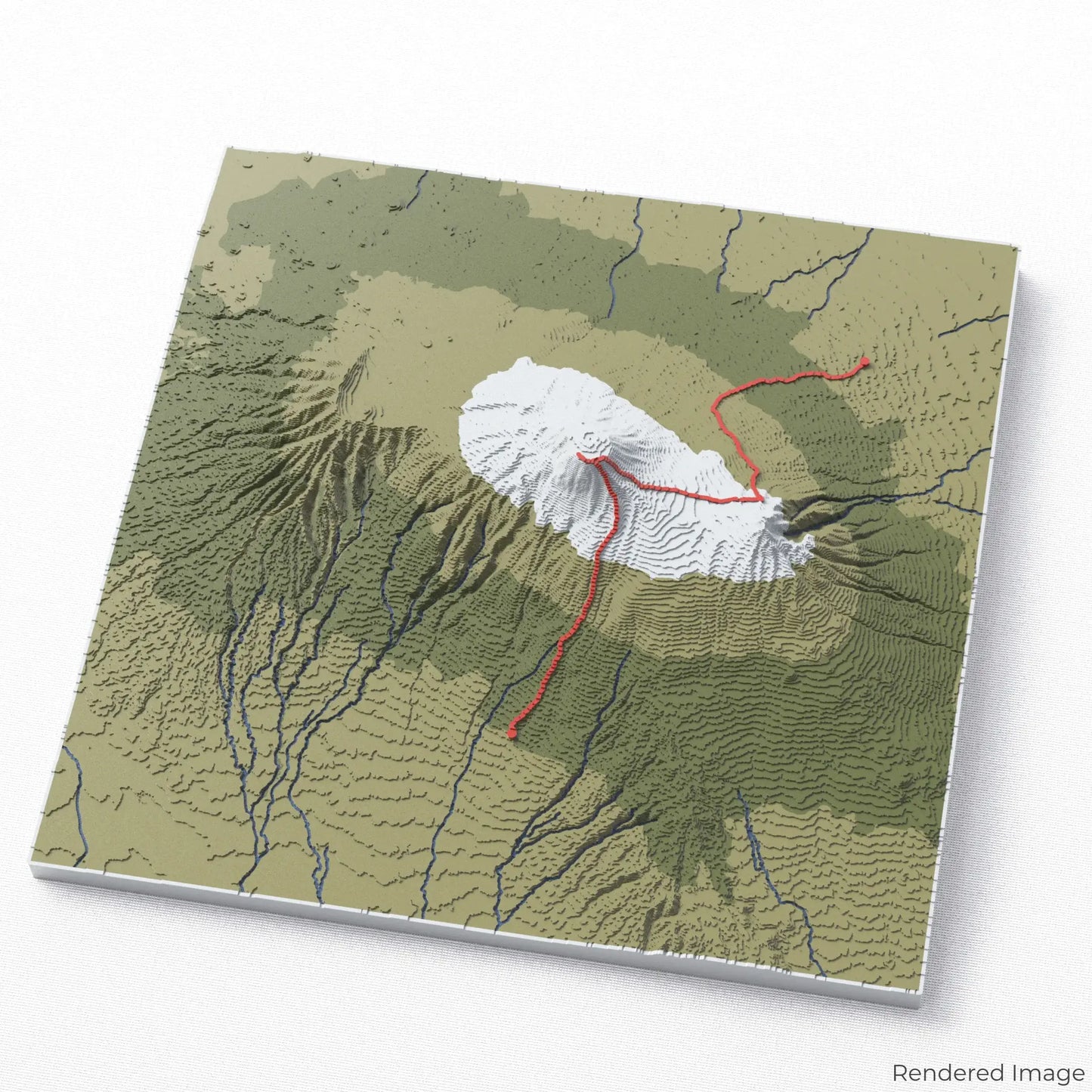 Rongai Route - Mount Kilimanjaro 3D Map