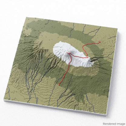 Rongai Route - Mount Kilimanjaro 3D Map