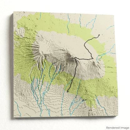 Rongai Route - Mount Kilimanjaro 3D Map