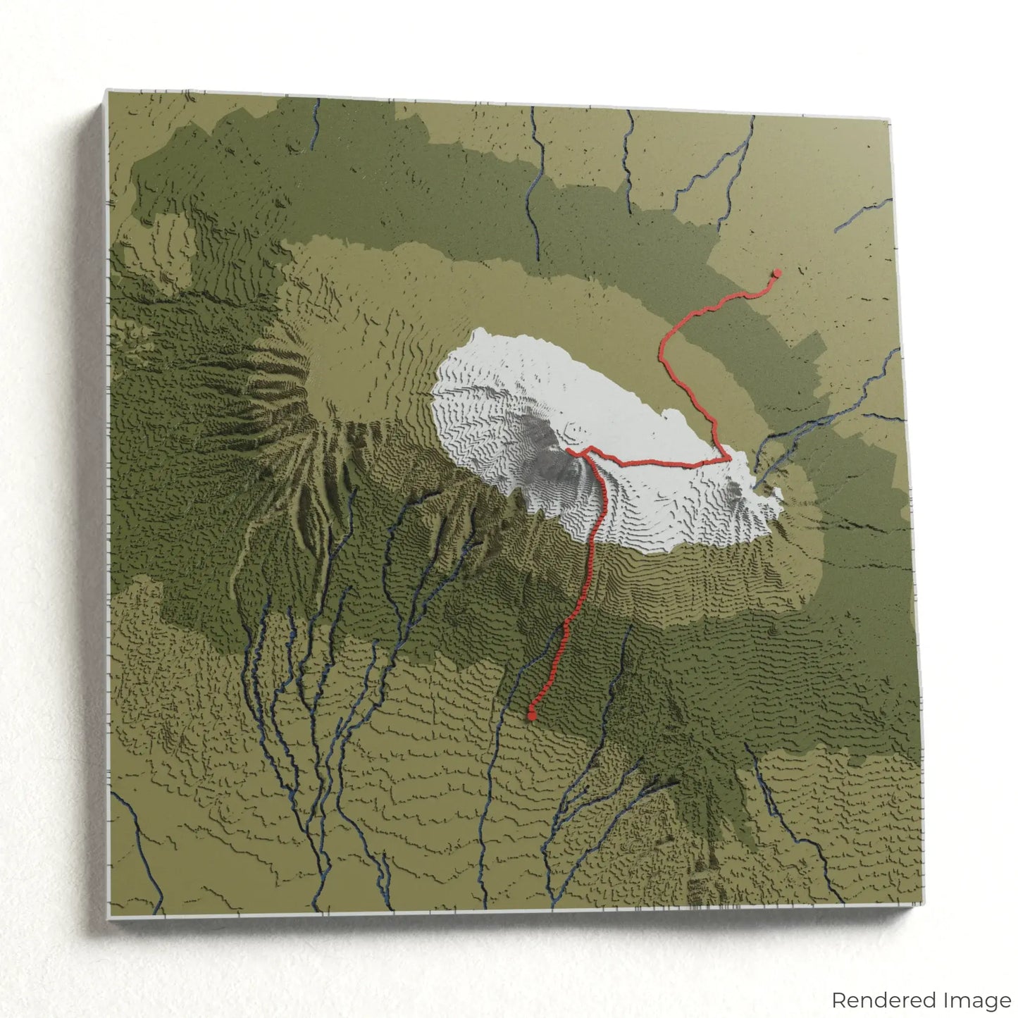 Rongai Route - Mount Kilimanjaro 3D Map