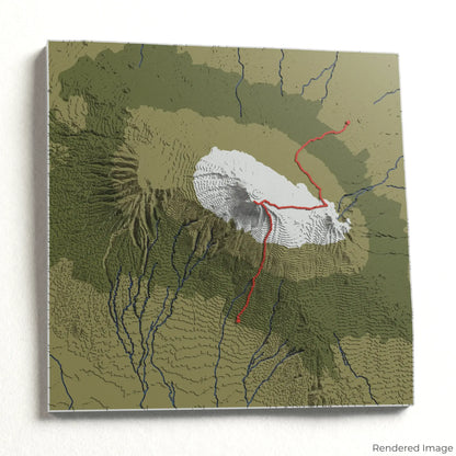 Rongai Route - Mount Kilimanjaro 3D Map