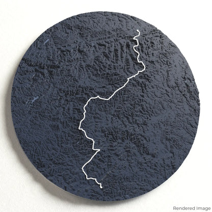 Rothaarsteig 3D Map