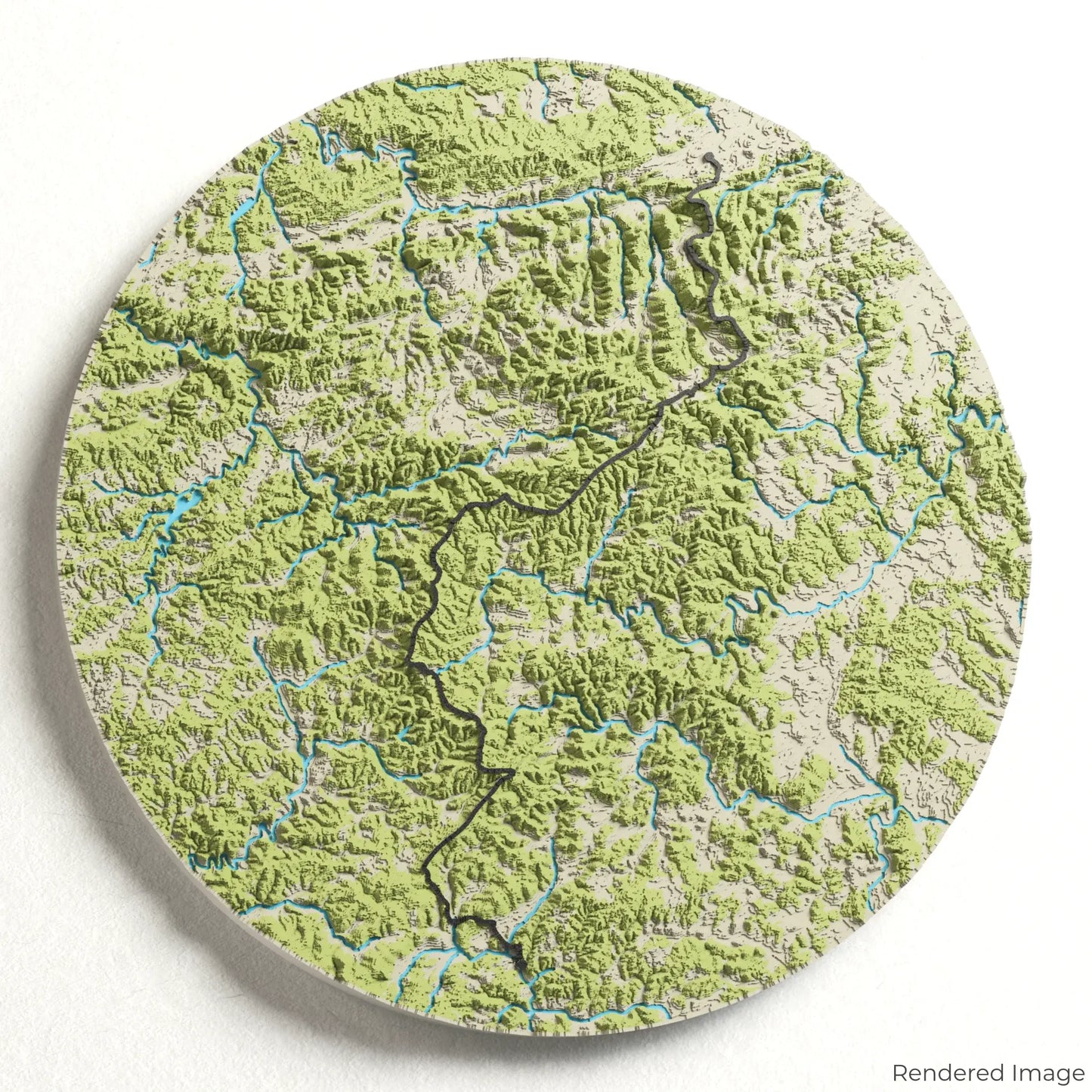 Rothaarsteig 3D Map