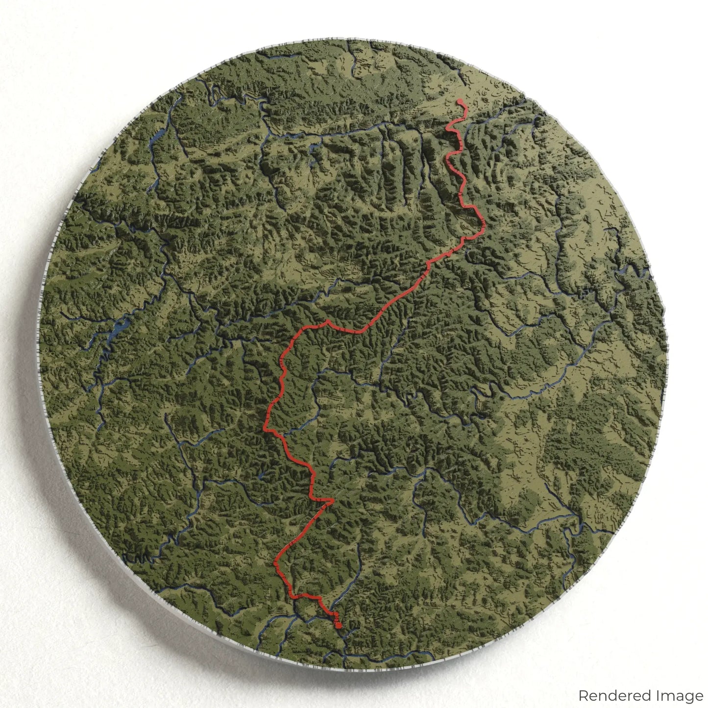 Rothaarsteig 3D Map