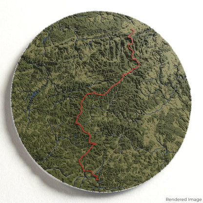 Rothaarsteig 3D Map