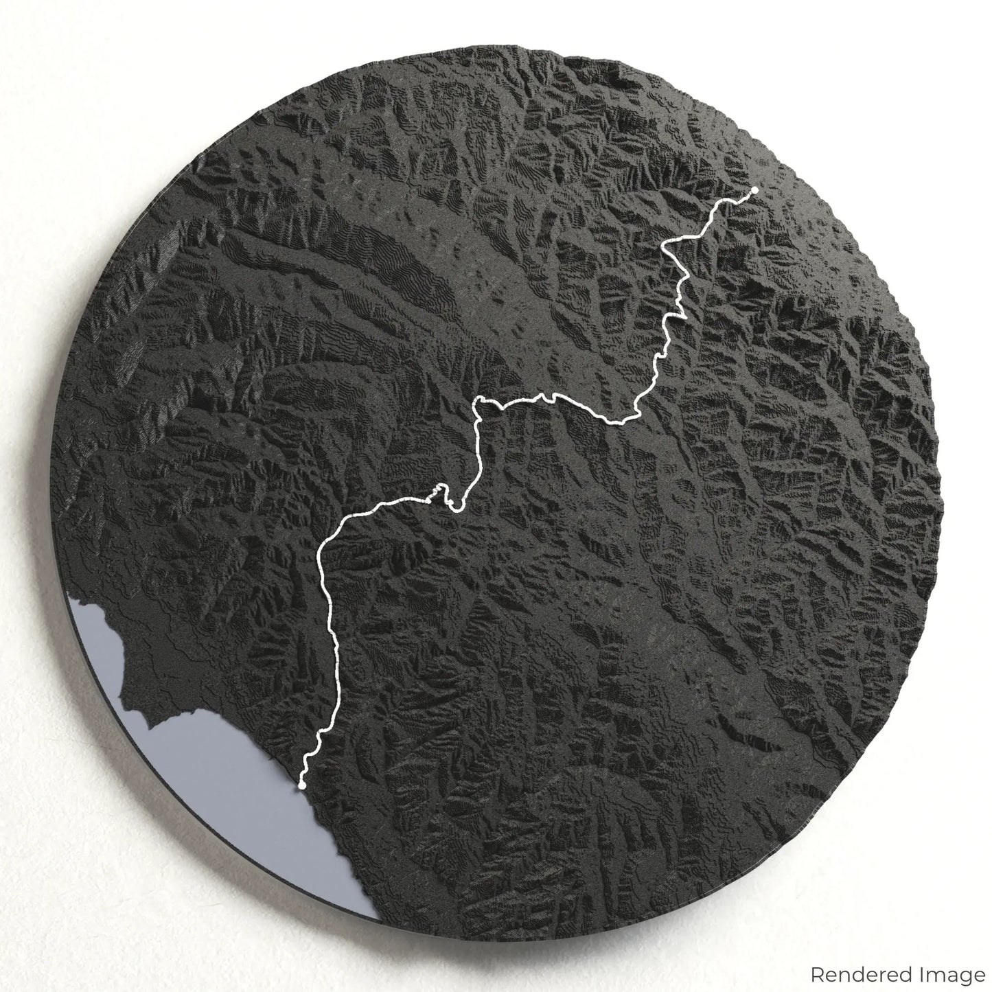 3D-Karte „Skyline to the Sea Trail“