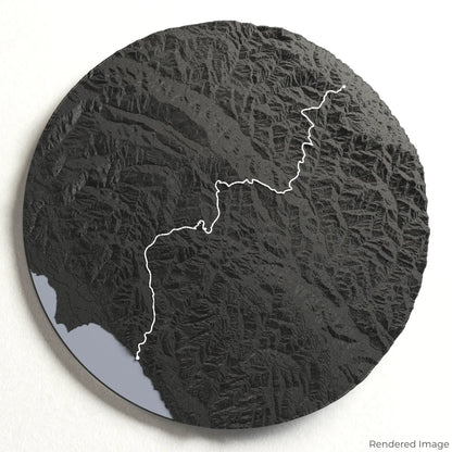3D-Karte „Skyline to the Sea Trail“