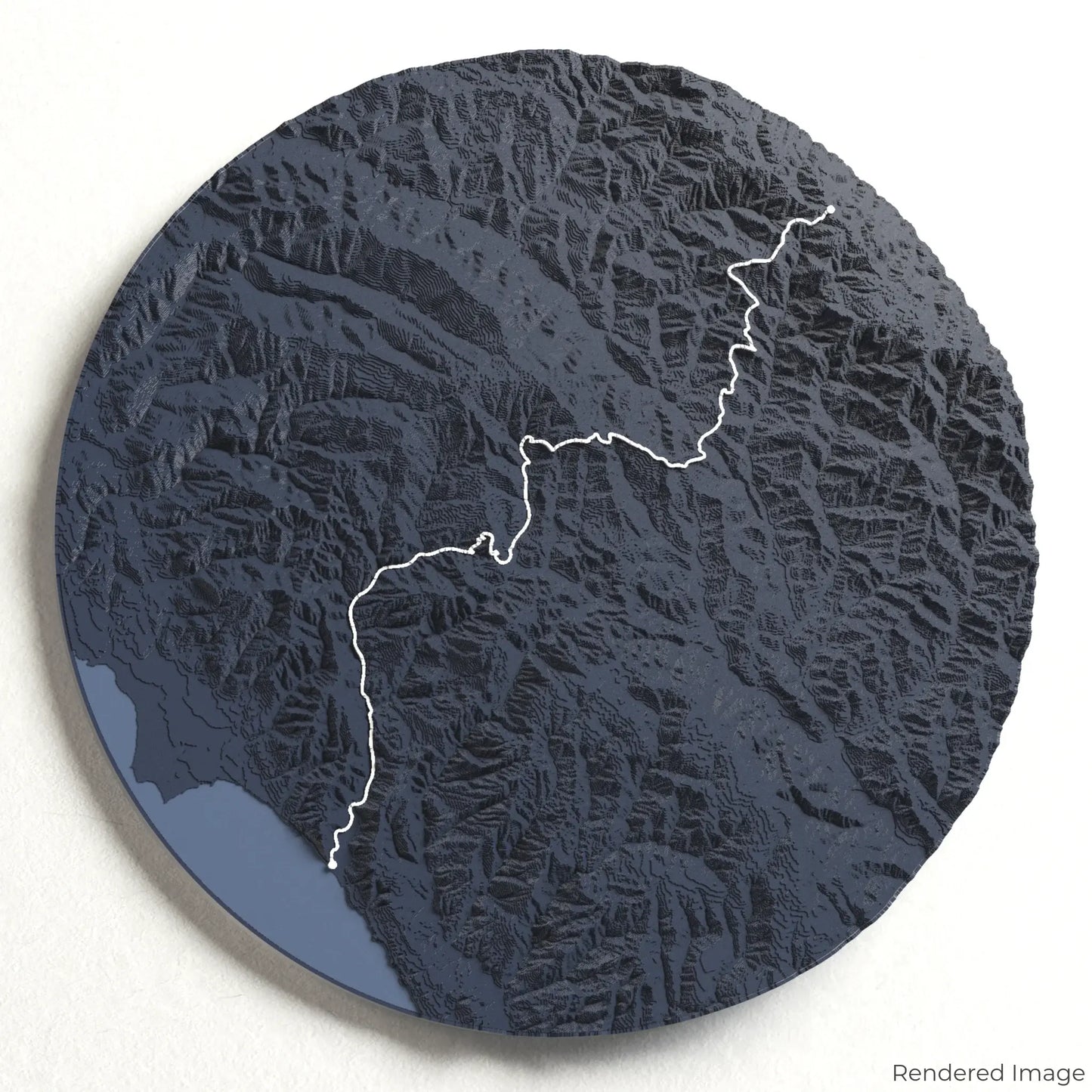 3D-Karte „Skyline to the Sea Trail“