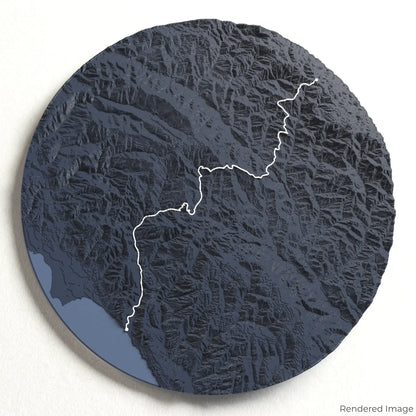 3D-Karte „Skyline to the Sea Trail“