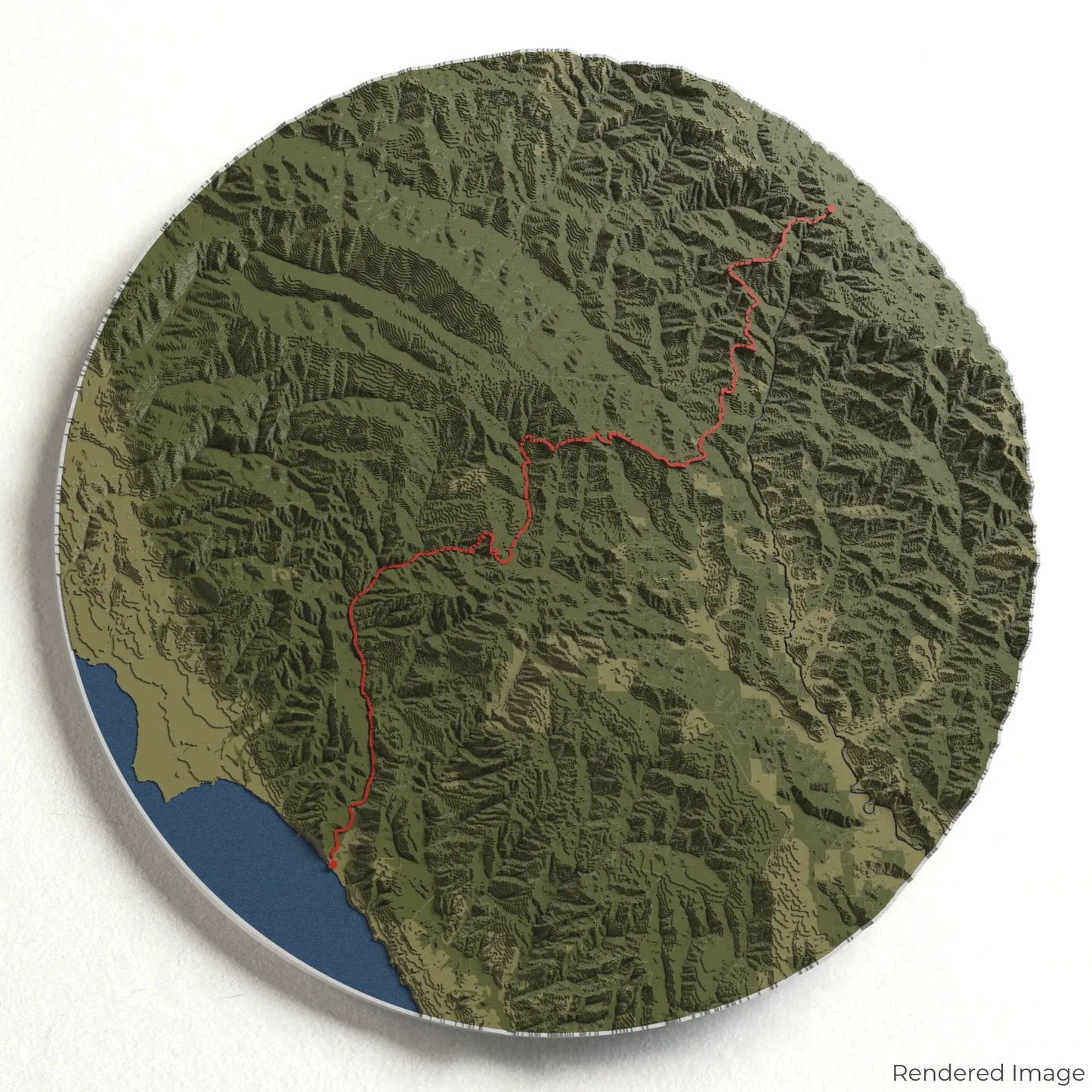 3D-Karte „Skyline to the Sea Trail“