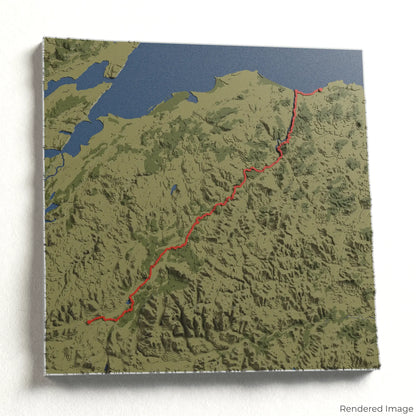 Speyside Way 3D-Karte