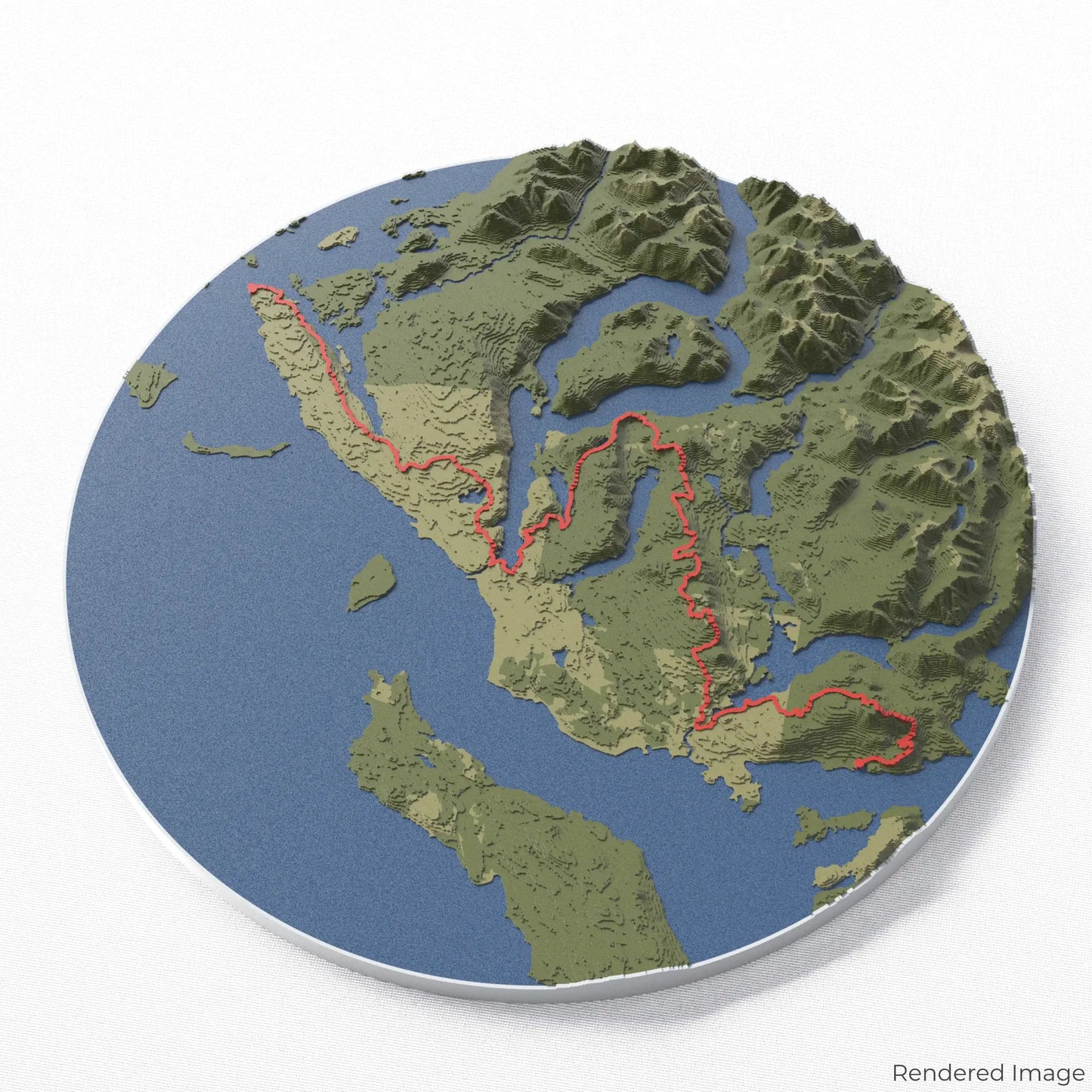 Sunshine Coast Trail 3D Map
