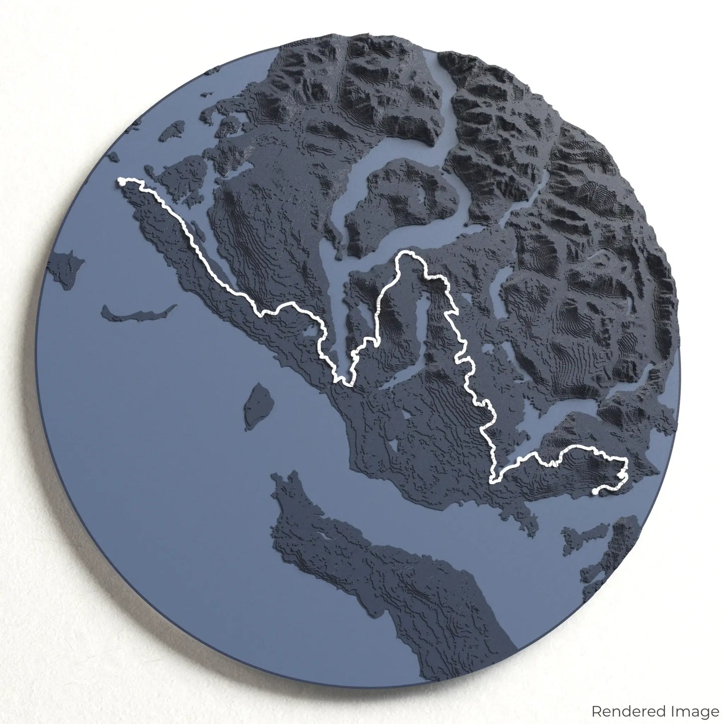 Sunshine Coast Trail 3D Map