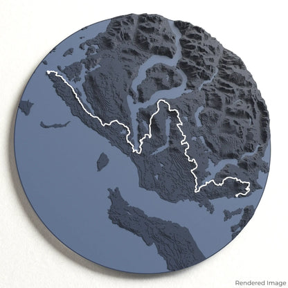 Sunshine Coast Trail 3D Map