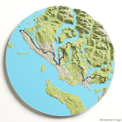 Sunshine Coast Trail 3D Map