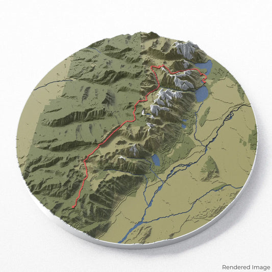 Teton Crest Trail 3D Map