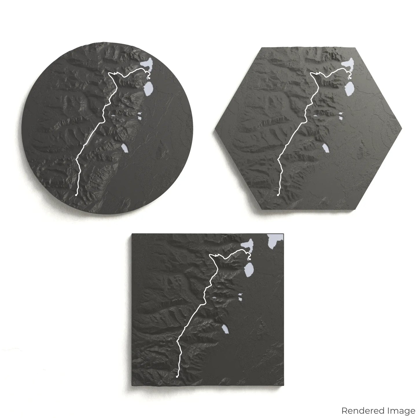 Teton Crest Trail 3D-Karte
