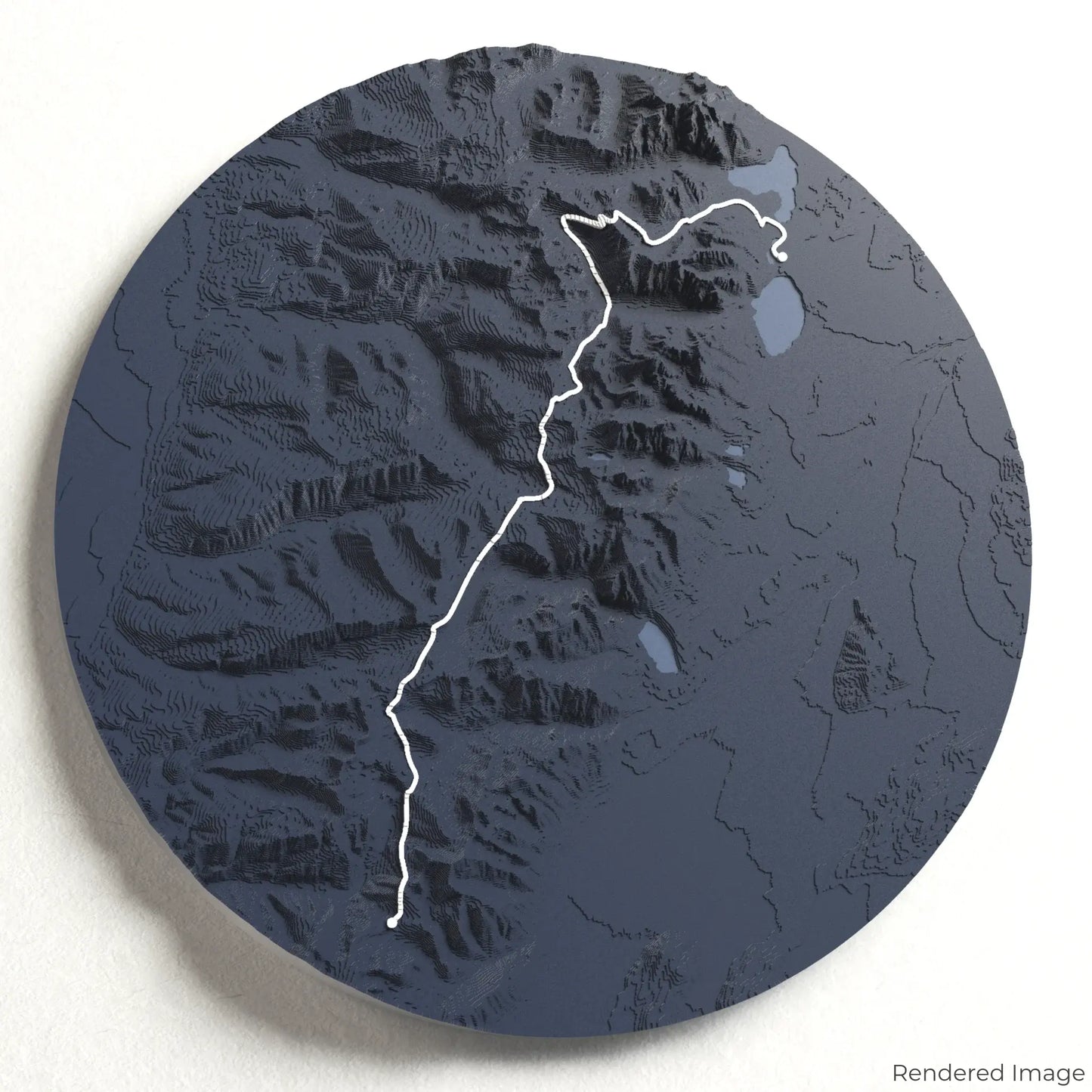 Teton Crest Trail 3D-Karte