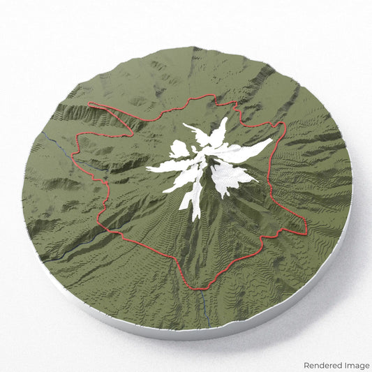 Timberline Trail 3D Map
