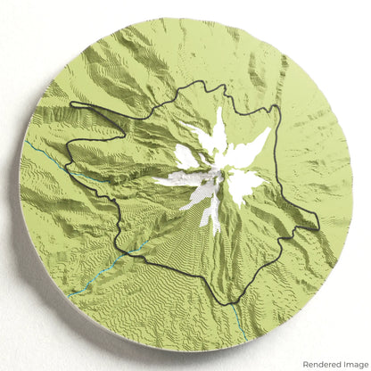 Timberline Trail 3D-Karte