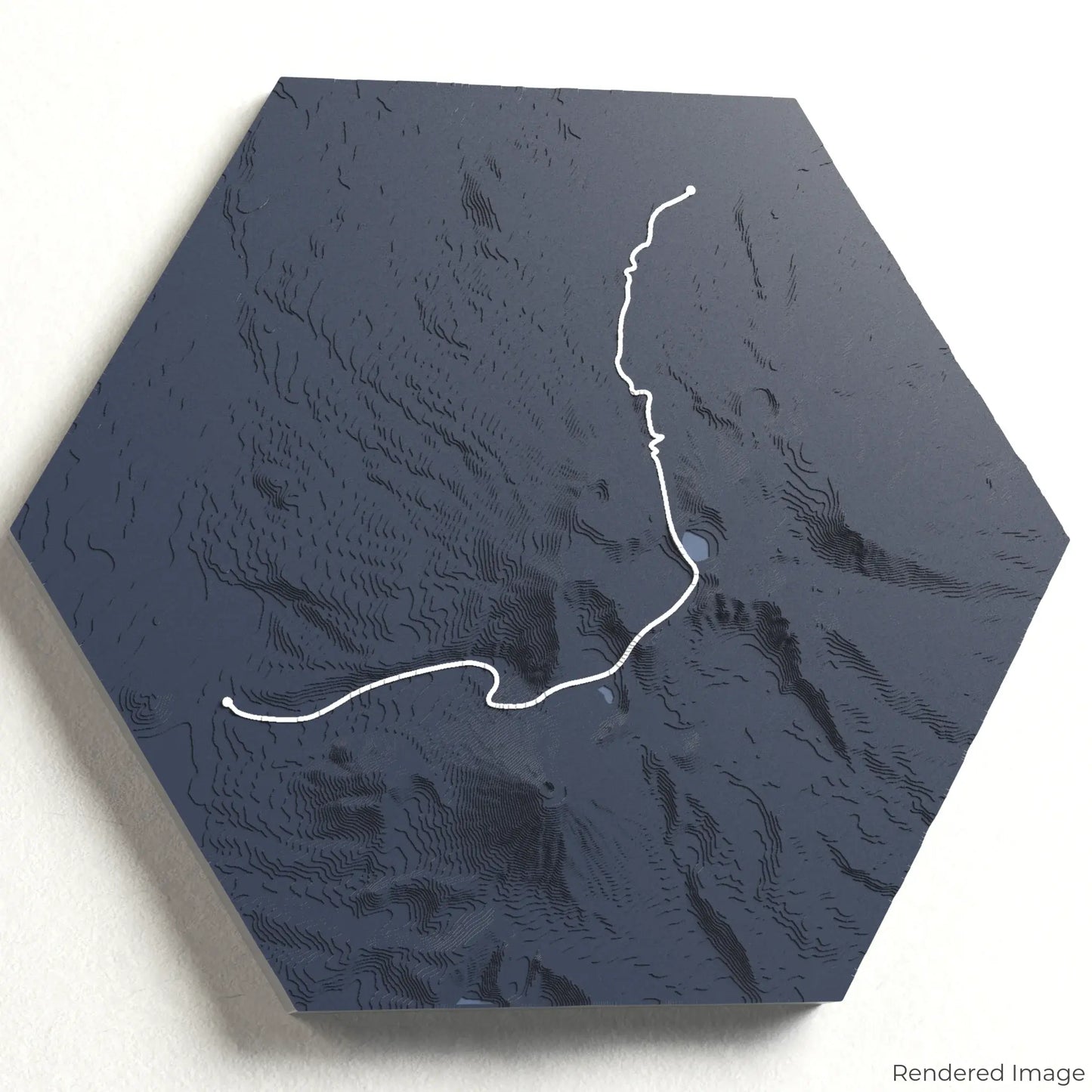 Tongariro Alpine Crossing 3D Map