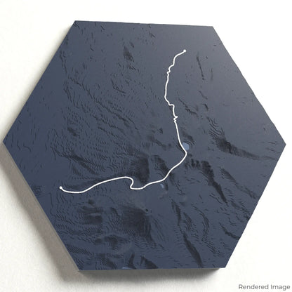 Tongariro Alpine Crossing 3D Map