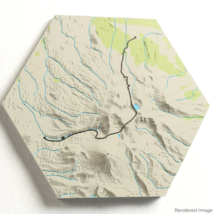 Tongariro Alpine Crossing 3D Map
