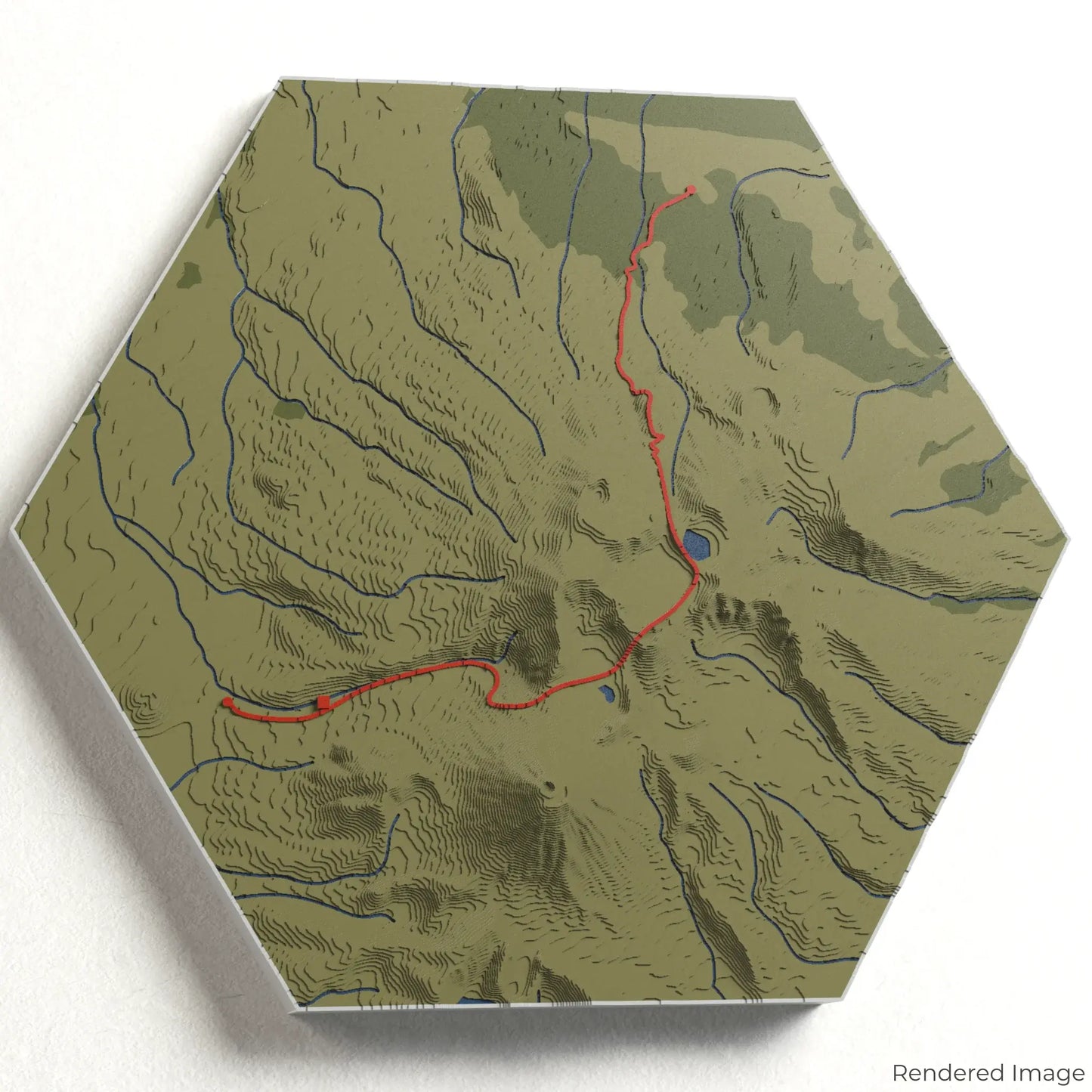 Tongariro Alpine Crossing 3D Map
