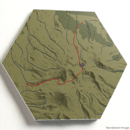 Tongariro Alpine Crossing 3D Map