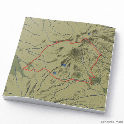 3D-Karte des Tongariro Northern Circuit