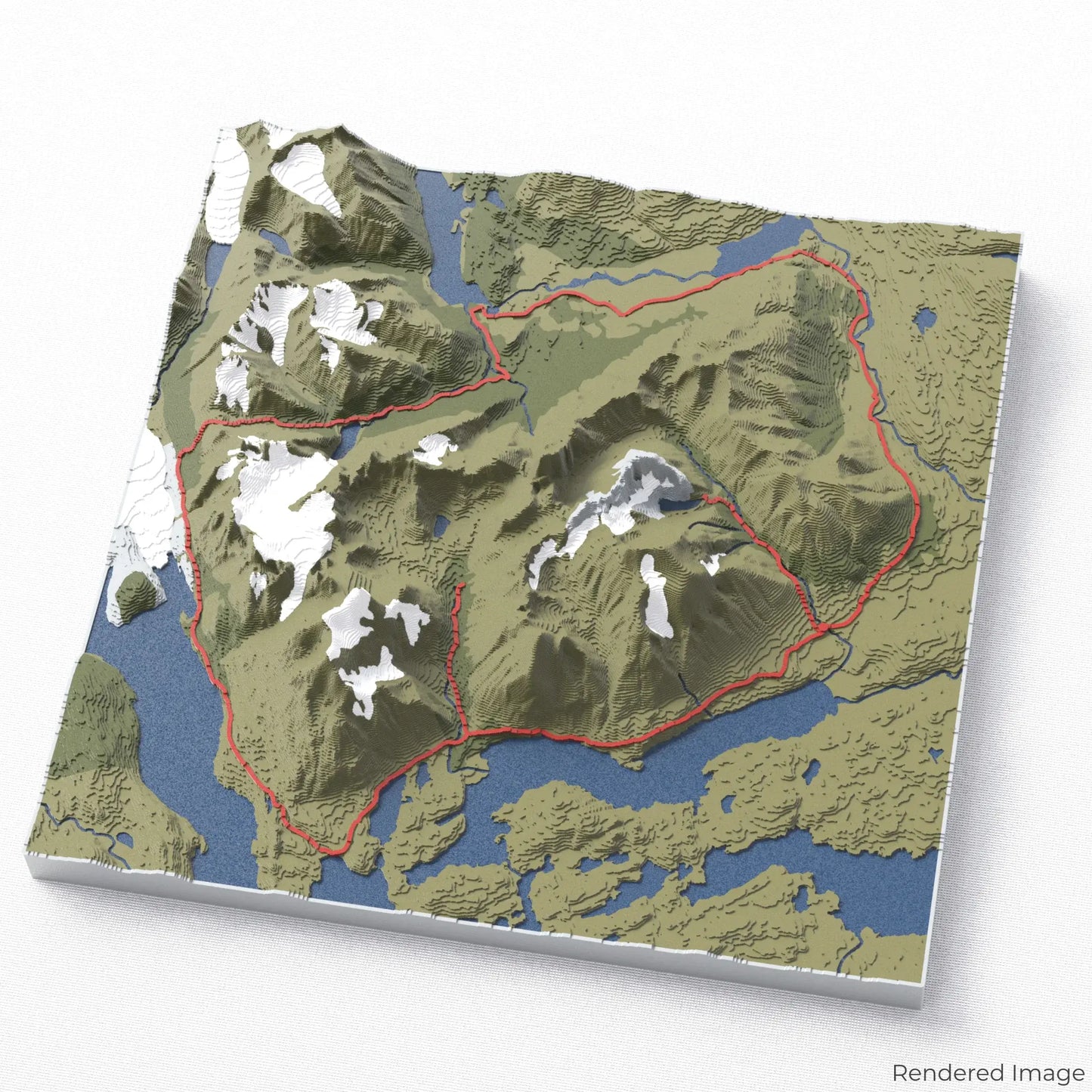 Torres del Paine O Circuit 3D Map